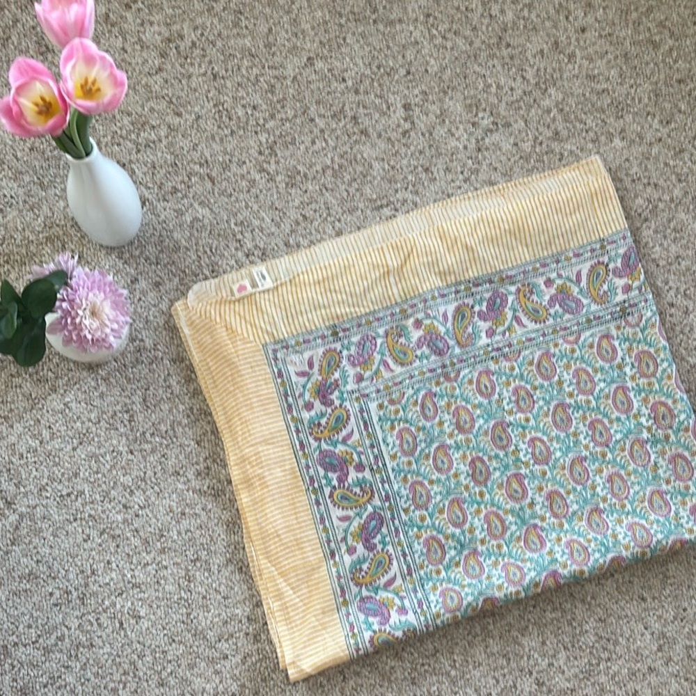 By the sea organics - cotton block print sarong